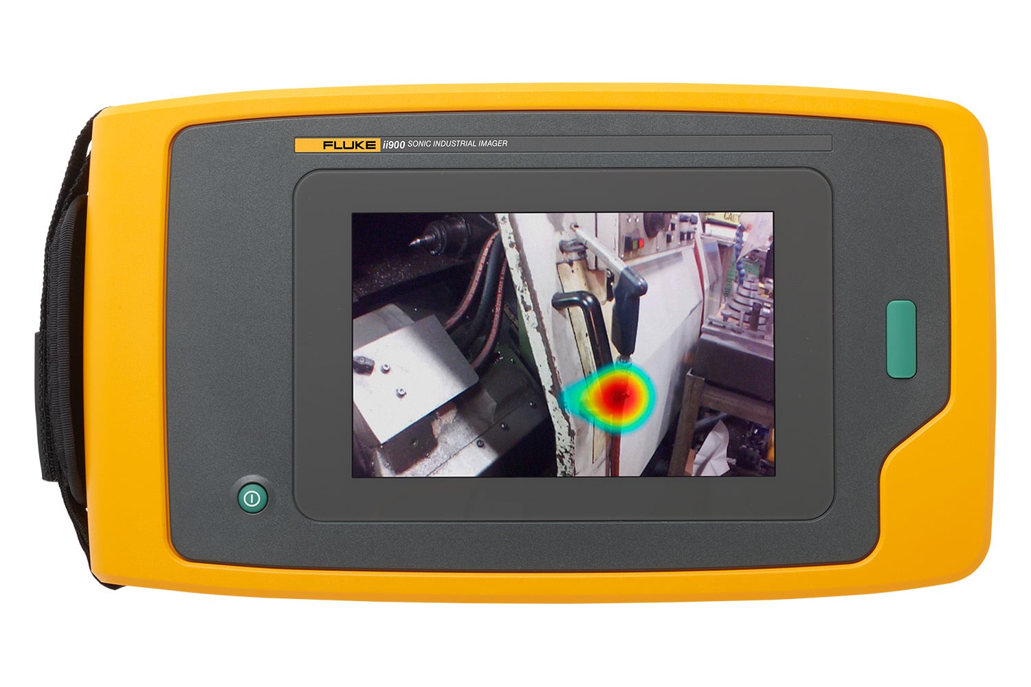 The handheld Fluke ii900 Sonic Industrial Imager is designed for production facilities that rely on compressed air. With minimal training, maintenance teams can now inspect for air and vacuum leaks even during peak production periods. Equipped with a microphone array and the ability to easily isolate the sound frequency to identify leaks, background noise can be filtered, and leaks are easily identified. The 7 LCD touchscreen overlays a SoundMap on a visual image for quick leak location identification. Never neglect air leaks again.