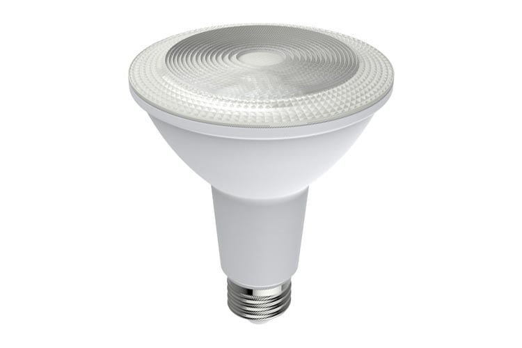 GE LED Lamps, 12 WTT, 900 LM, 3000 K, 75 CRI, Dimmable, PAR30 Long Neck, Medium Screw Base, 4.72 IN Length, 25000 HR Average Life, Flood, White