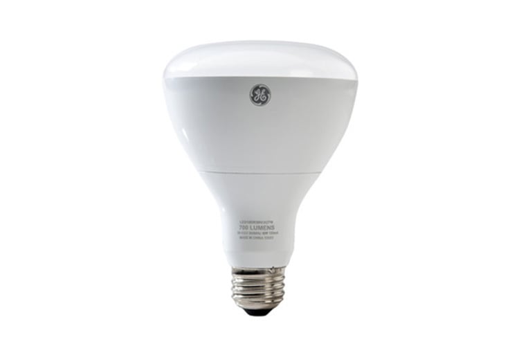 GE LED Lamps, 13 WTT, 1070 LM, 5000 K, 82 CRI, Dimmable, BR30, Medium Screw Base, 6.34 IN Length, 25000 HR Average Life