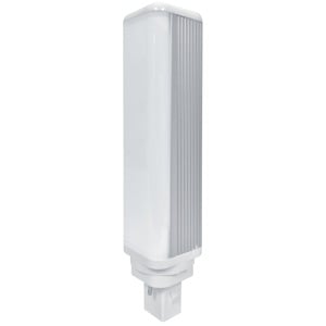 GE LED Lamps, 10.5 WTT, 1050 LM, 3500 K, Non-Dimmable, G24D Base, 6.5 IN Length, 50000 HR Average Life