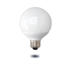 GE LED Lamps, 4.5 WTT, 350 LM, 2700 K, 70 CRI, Dimmable, G25, Medium Screw Base, 4.3 IN Length, 15000 HR Average Life