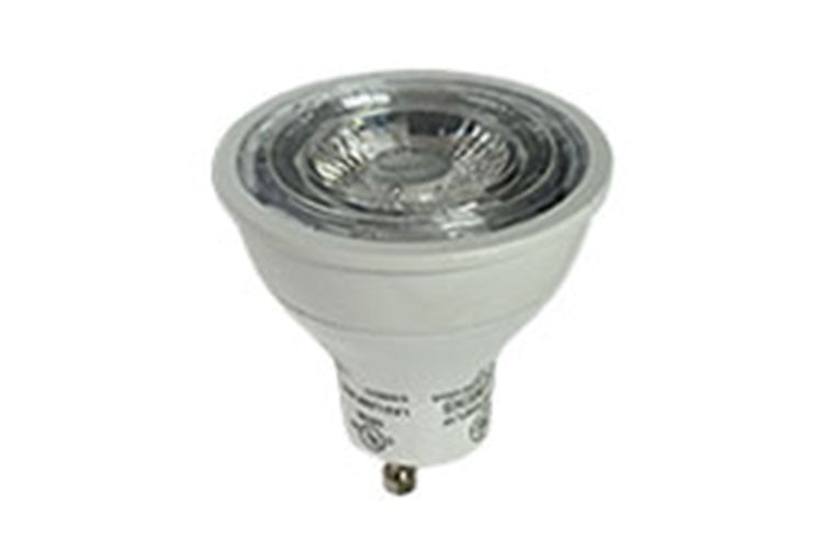 GE LED Lamps, 5.5 WTT, 430 LM, 3000 K, 69.1 CRI, Dimmable, MR16, GU10 Base, 2.1 IN Length, 25000 HR Average Life