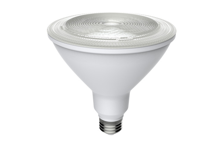 GE LED Lamps, 18 WTT, 1350 LM, 3000 K, Dimmable, PAR38, Medium Screw Base, 5.32 IN Length, 25000 HR Average Life