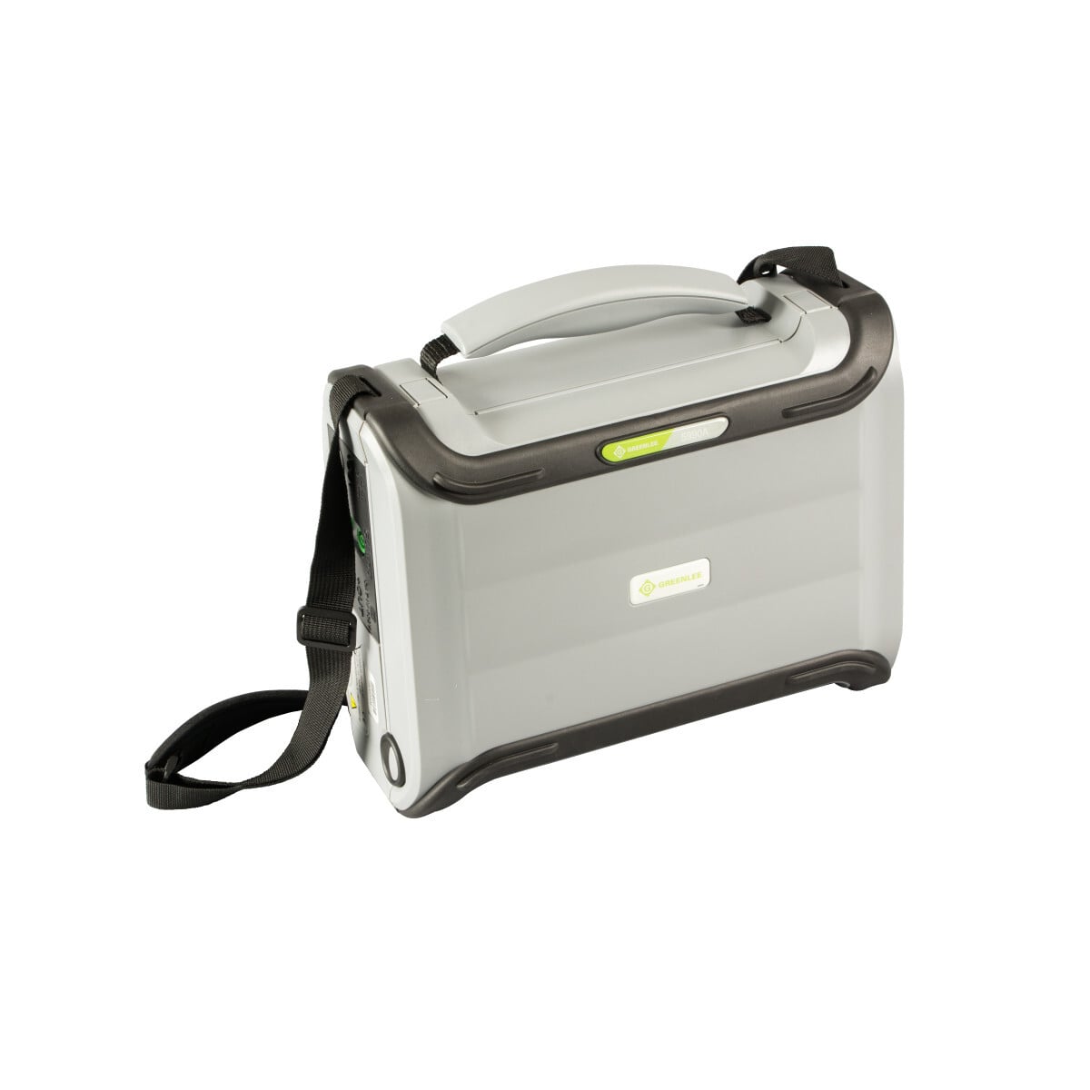 Megohmmeter/Insulation Tester 5kV.  Automatic calibration on start-up.  Tests insulation, voltage and frequency.  Hazardous voltage warning  (icon).  Onboard battery charger.