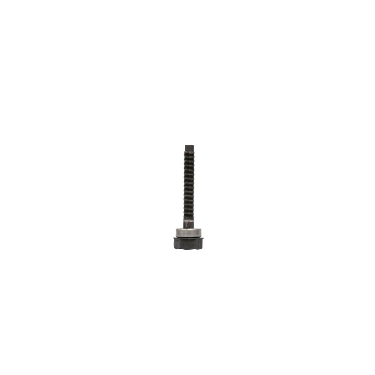 7/16" Manual Draws Stud.  Easy threading - "dog point" tip helps eliminate cross-threading.  Use with Greenlee 1" ratchet wrench and Greenlee punches and dies