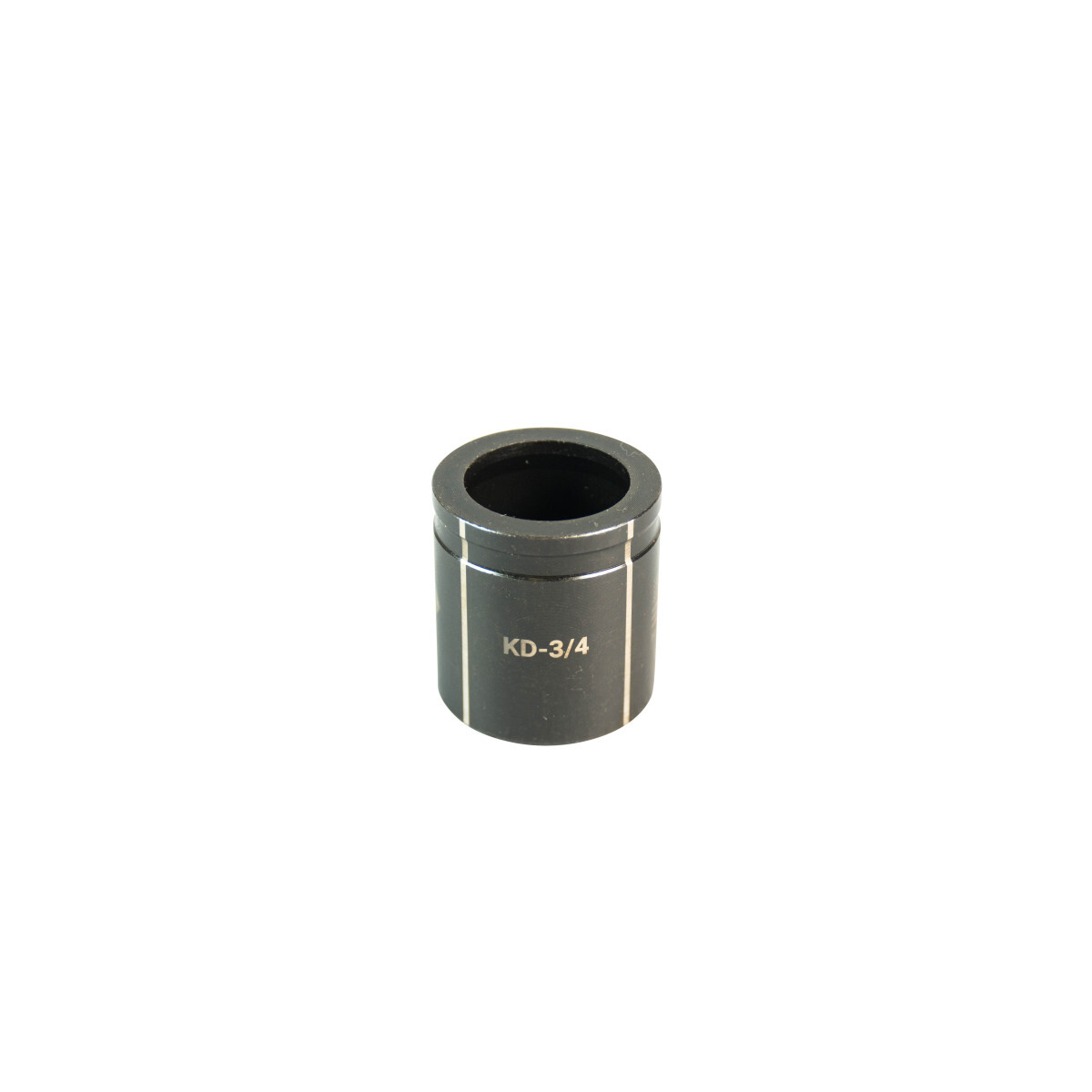 3/4" Conduit Size Knockout Die sold in  qty's of 4.  Optimized for widest range of materials and drivers.  Alignment markings for improved accuracy.  Laser markings for quick part identification.  Made in USA