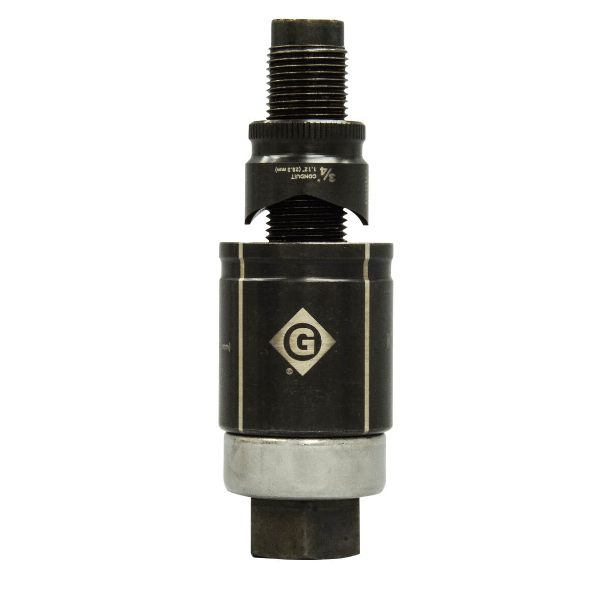 Punch with knurled edge for better grip.  Laser markings for quick part identification.  Alignment markings for improved accuracy.  Punch and die Made in USA.  Replaces 72BB
