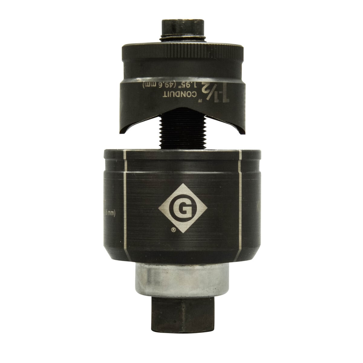 Punch with knurled edge for better grip.  Laser markings for quick part identification.  Alignment markings for improved accuracy.  Punch and die Made in USA.  Replaces 75BB