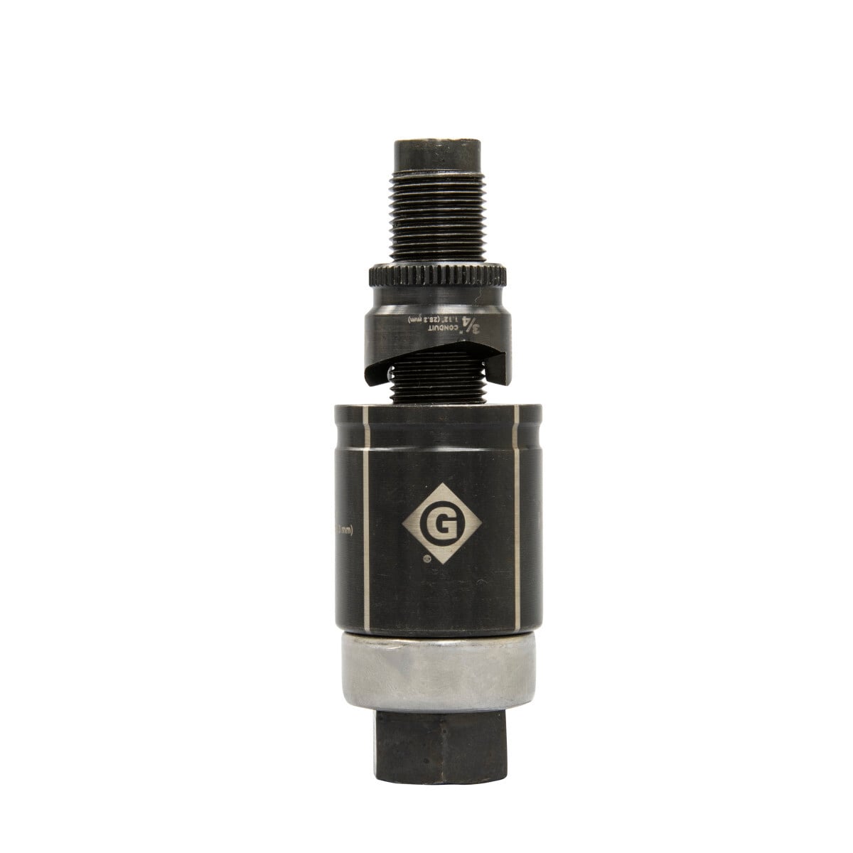 Unique punch profile splits slugs allowing for easy slug removal.  Knurled edge for better grip.  Laser markings for quick part identification.  Alignment markings for improved accuracy.  Punch and die Made in USA.  Replaces 7211BB-3/4