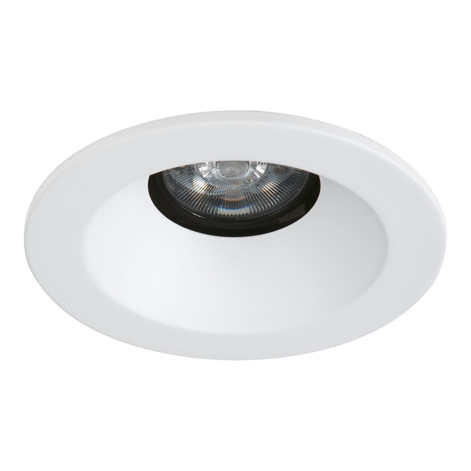 4" Conical Reflector, Open, 35 degree Tilt, White Trim & White Flange