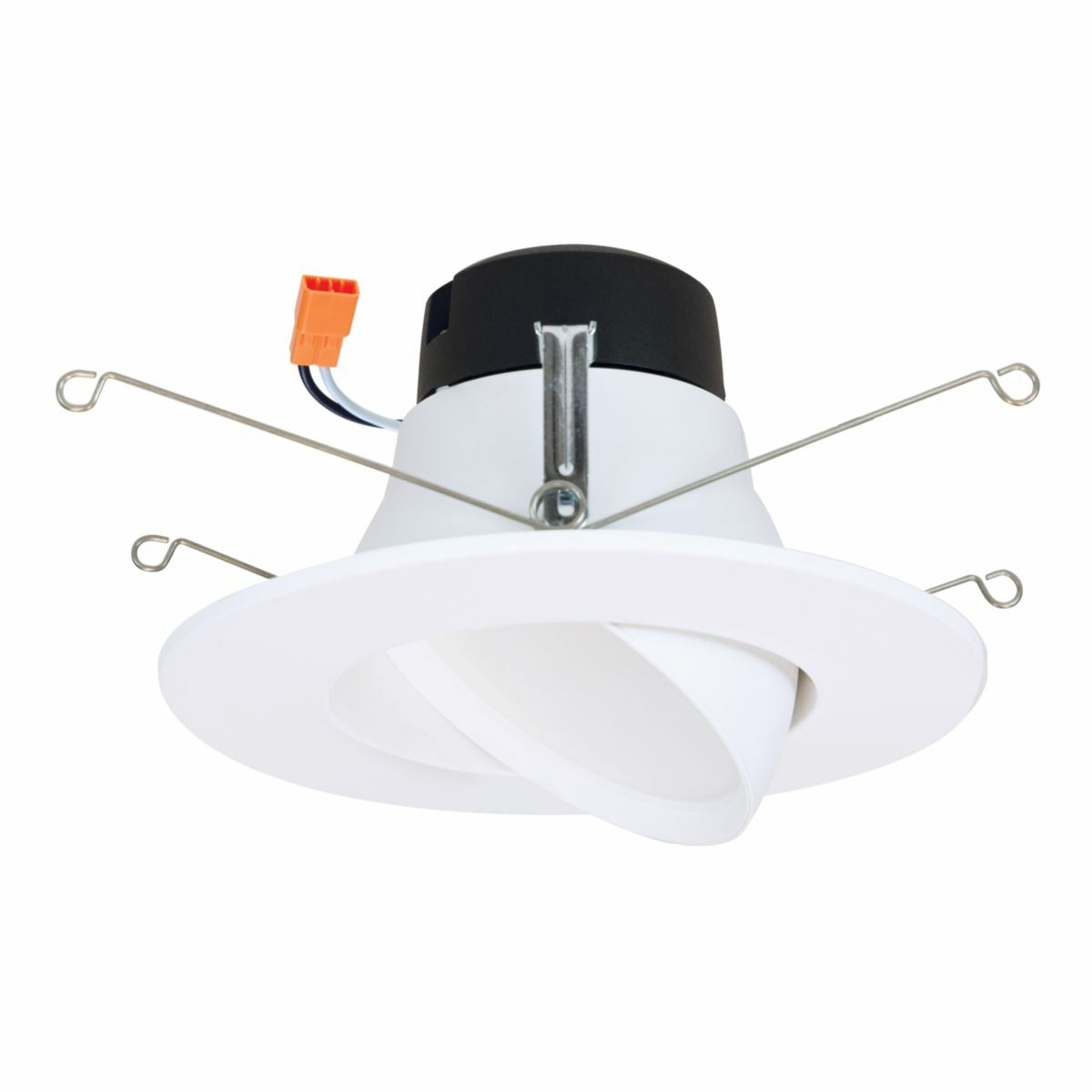 LA 5 in. and 6 in. White LED Adjustable Gimbal Trim, 2700K