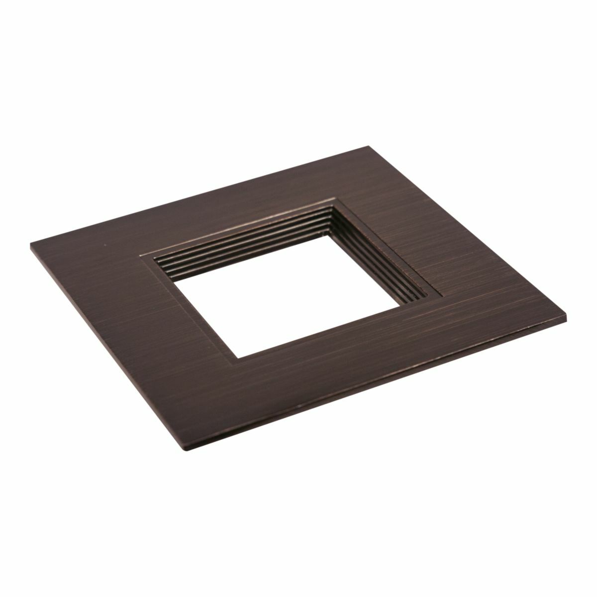 4" square trim, tucson bronze flange and baffle