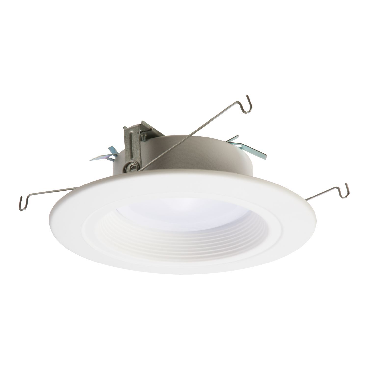 5/6" White Paintable Trim Ring, Baffle
