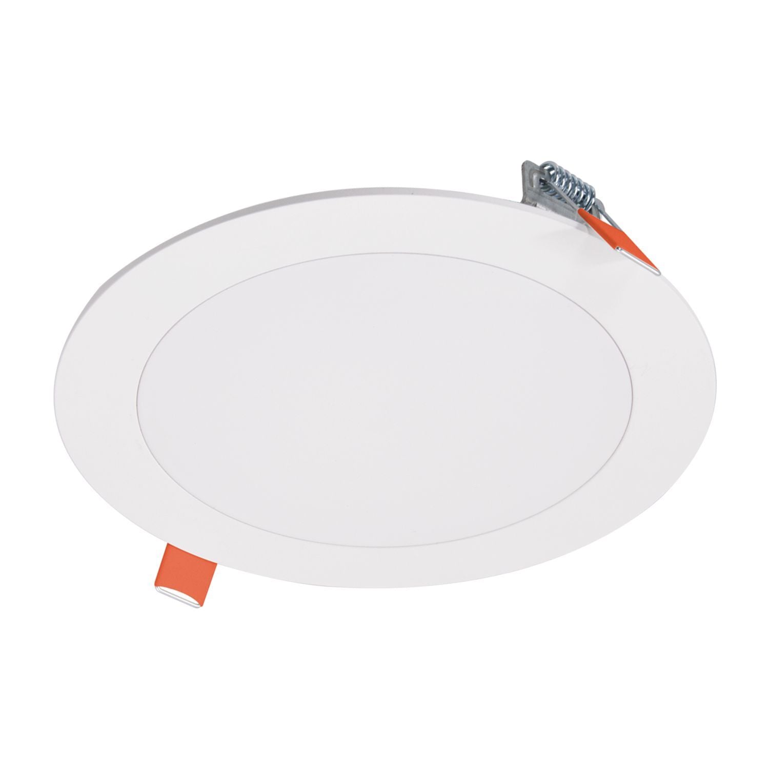 6-Inch LED smooth lens downlight with plastic housing and remote driver / junction box with Selectable CCT (2700K-3500K)