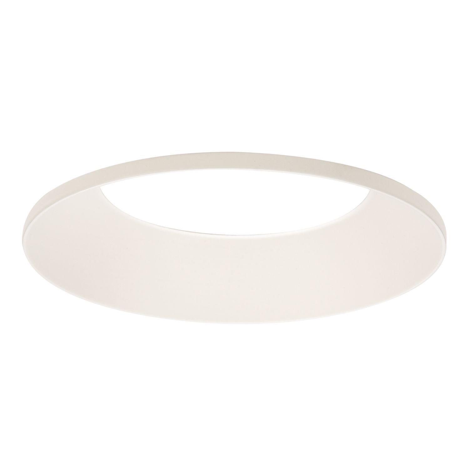 3.25" aperture conical reflector, open, rimless, matte white reflector and flange