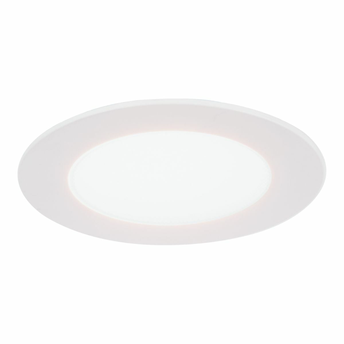 4" round oversized trim, matte white