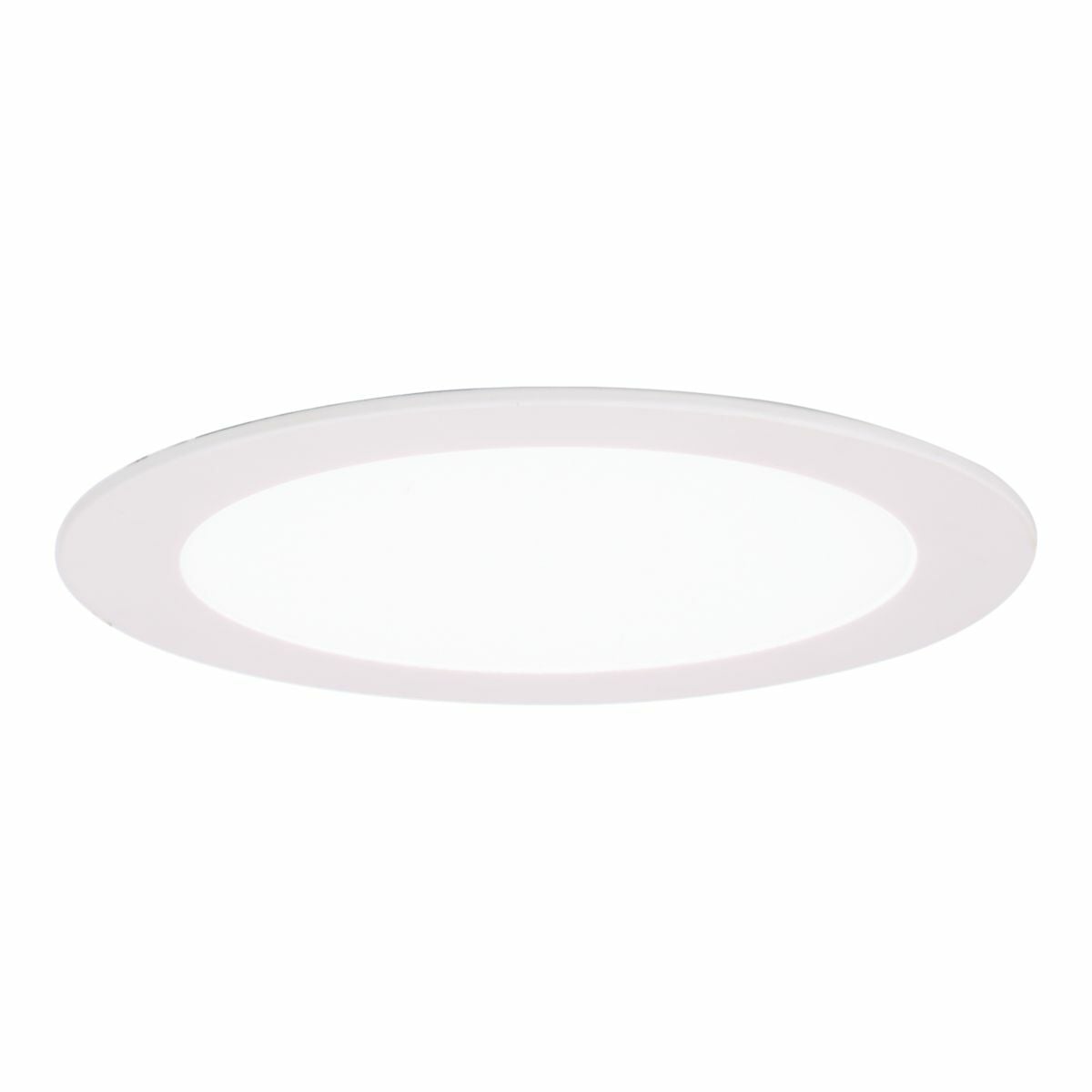 6" round oversized trim, matte white