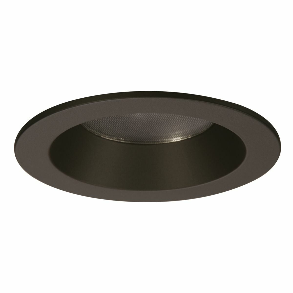 3.25" aperture conical reflector, open, self-flanged, matte black reflector and flange