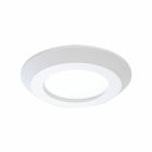 4" Surface LED Downlight,600 lumens,90CRI  Field selecctable,120V,phase cut 5% dimming driver,Matte White Finish,recyclable 4-color unit carton