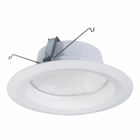 6" aperture LED module and self-flanged reflector, field selectable lumens (1000-2000) and CCT (3000K-4000K), 80 CRI, Matte White