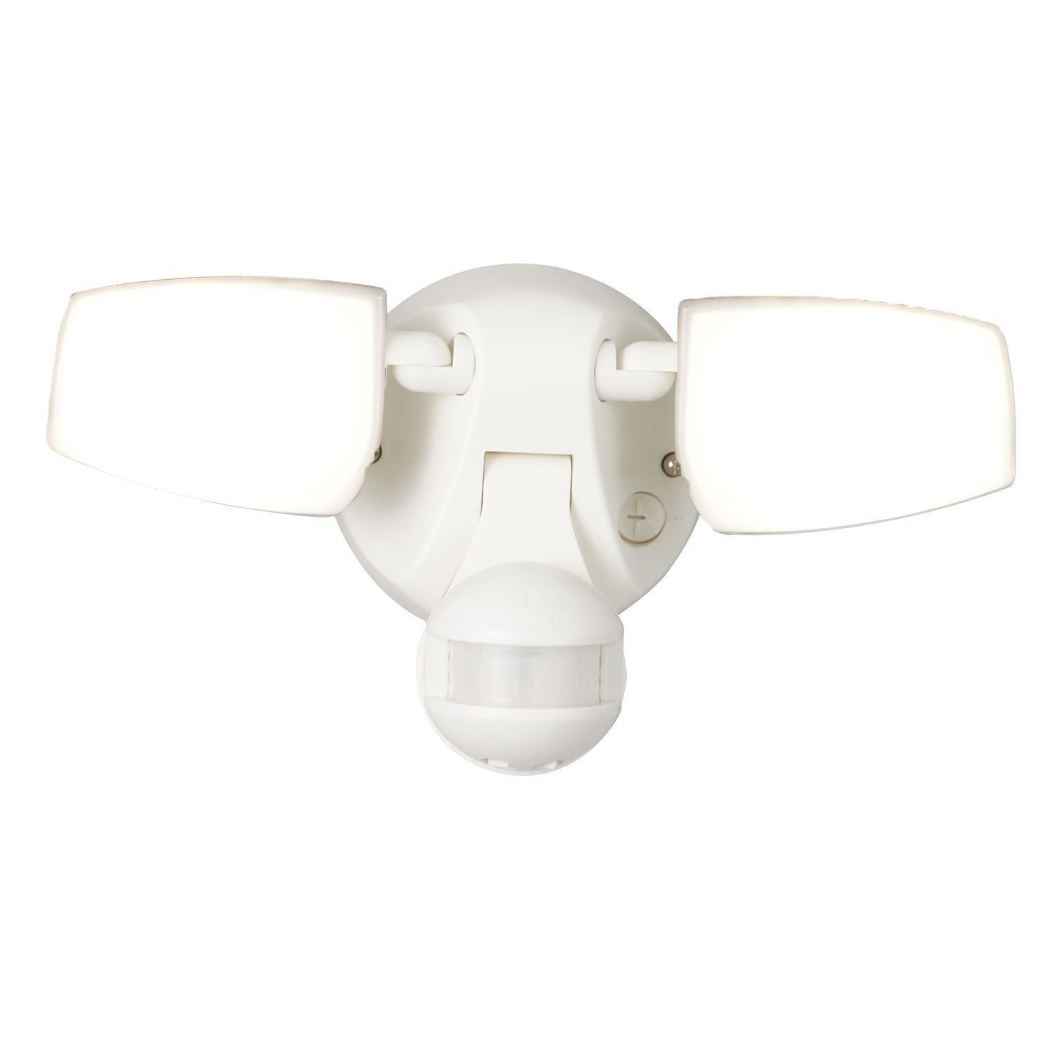 Security Motion, Twin head floodlight, 180 degree PIR, White, 3000K, 4000K, 5000K, 2200 Lumens, 20W, 120V