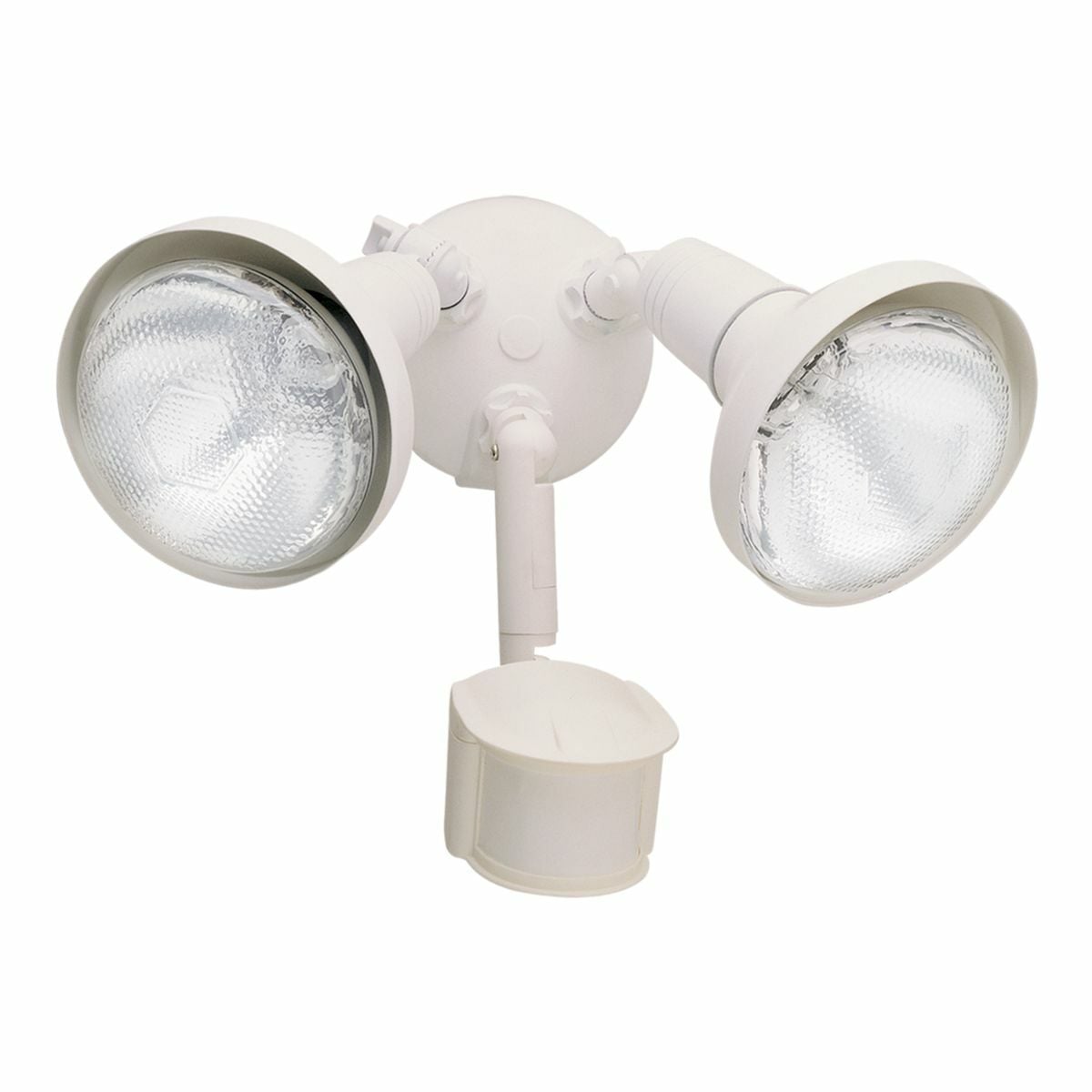 180 Degree 200W Par Motion-activated Security Floodlight with covers, White