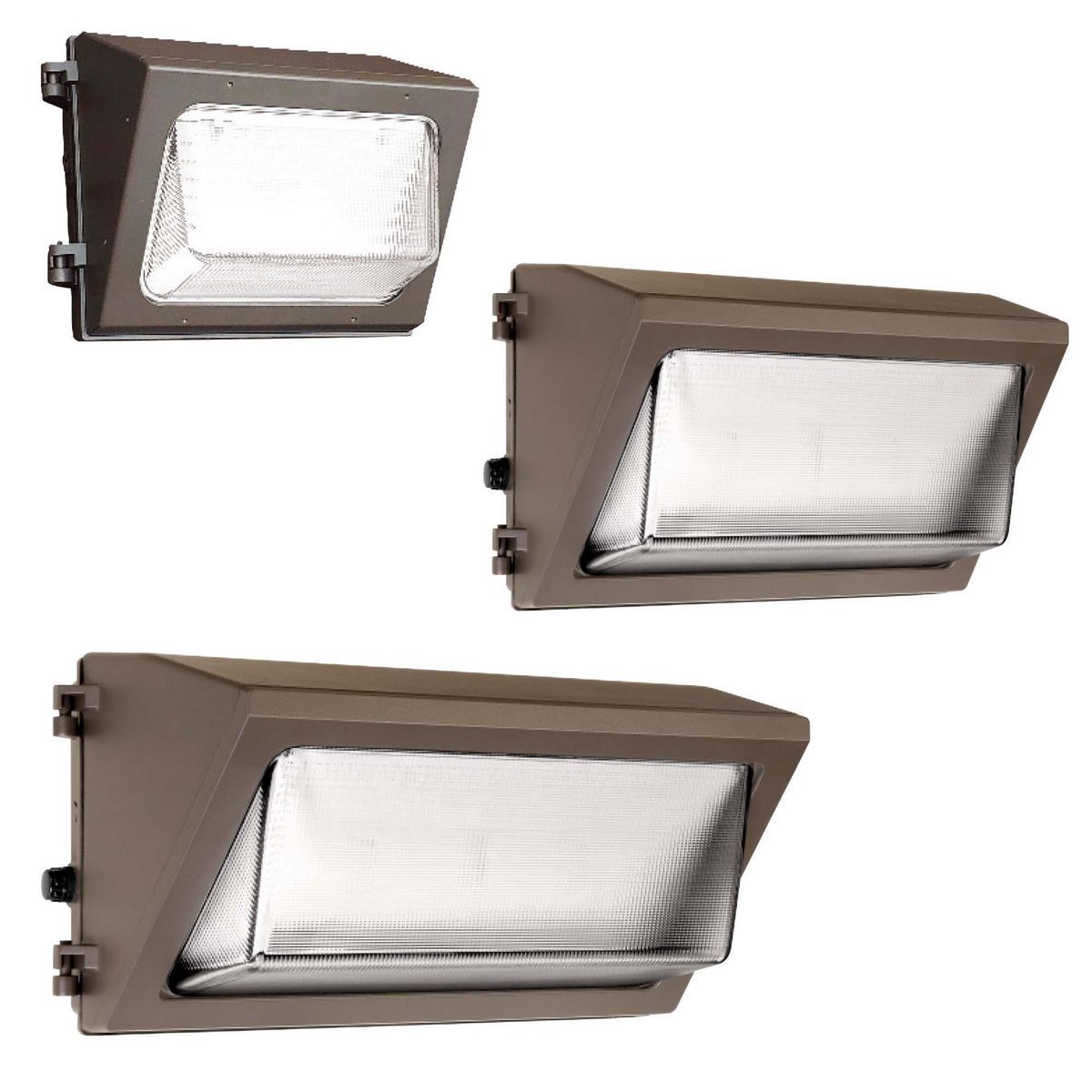 WGH3 wallpacks provide safety and security lighting. Field switchable wattage and color temperature (4000K, 4500K, & 5000K) and wall mount at heights from 15-25ft. refractor spreads light and softens light source image.