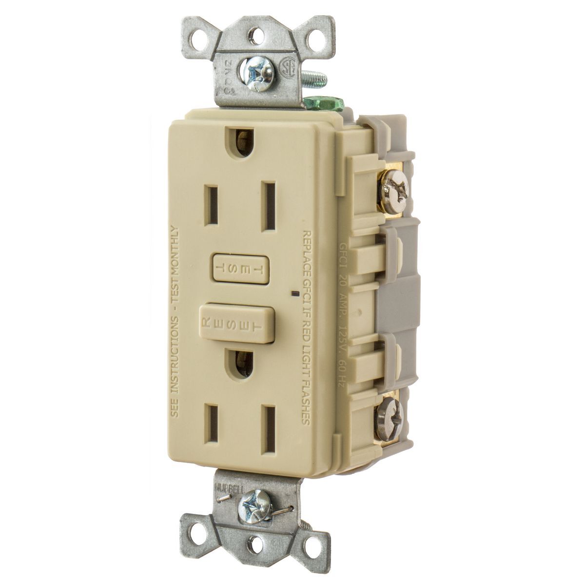 HUBBELLPRO, GFCI, 15A, Ivory