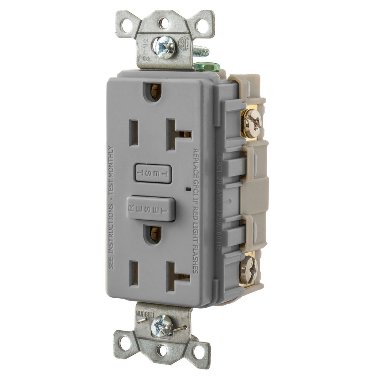 HUBBELLPRO, GFCI, 20A, Gray