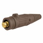 High Ampacity Products, Single Pole,Series 18, Male Plug, 300A 600V AC/DC Max, Brown
