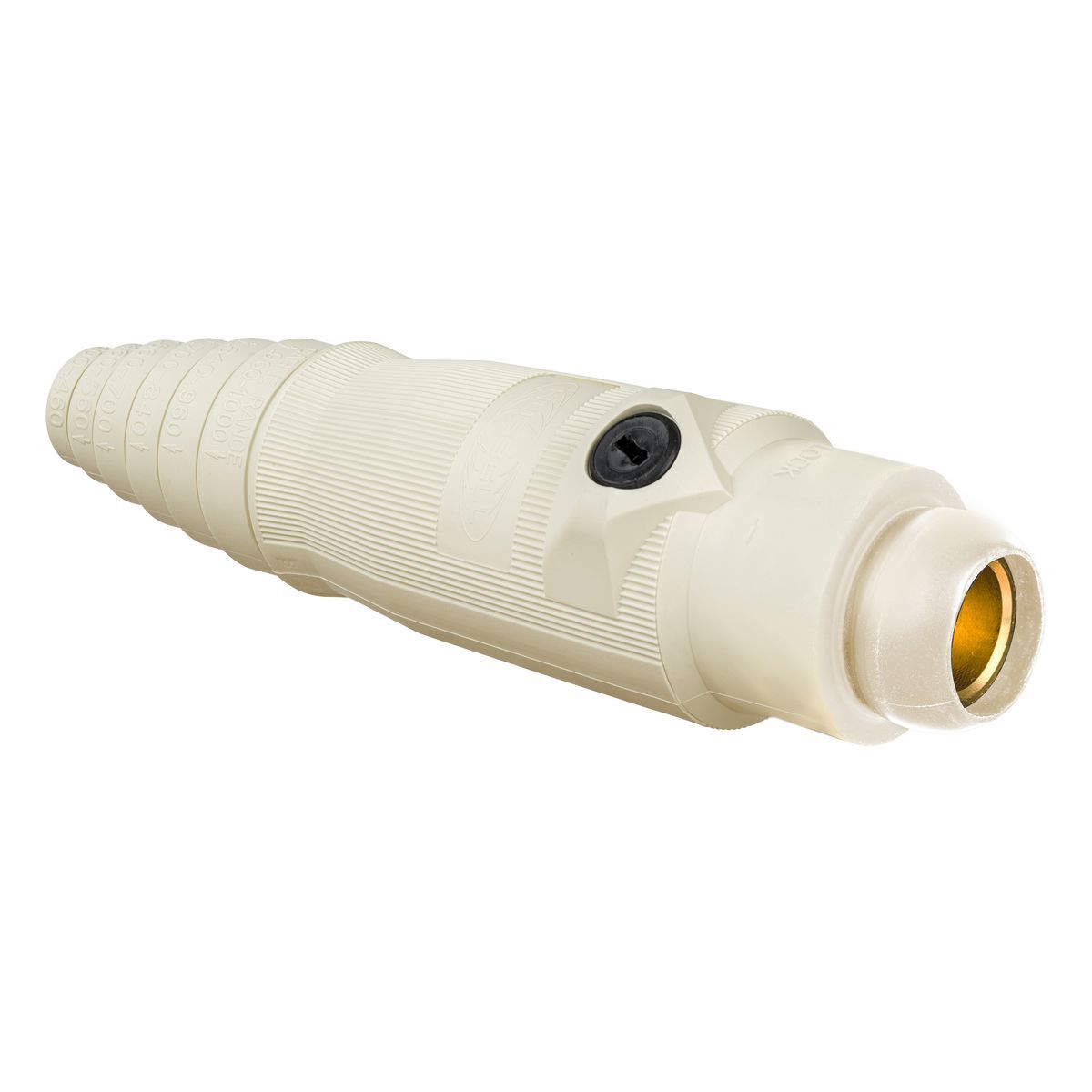 High Ampacity Products, Single Pole,Series 18, Female Plug, 400A 600V AC/DC Max, White
