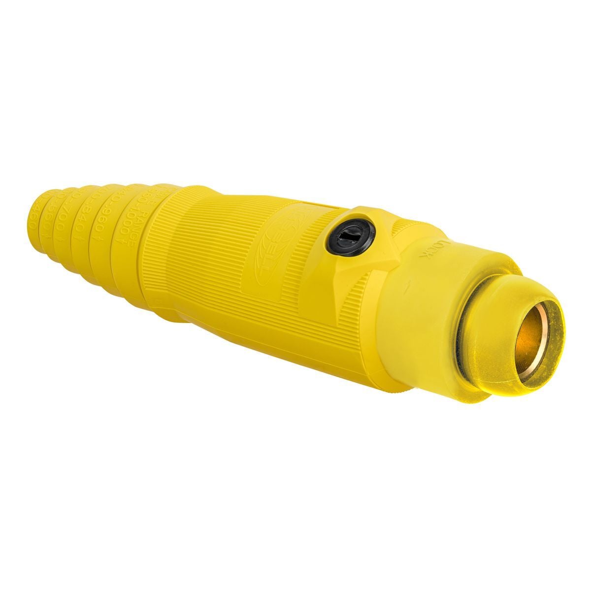 High Ampacity Products, Single Pole,Series 18, Female Plug, 400A 600V AC/DC Max, Yellow
