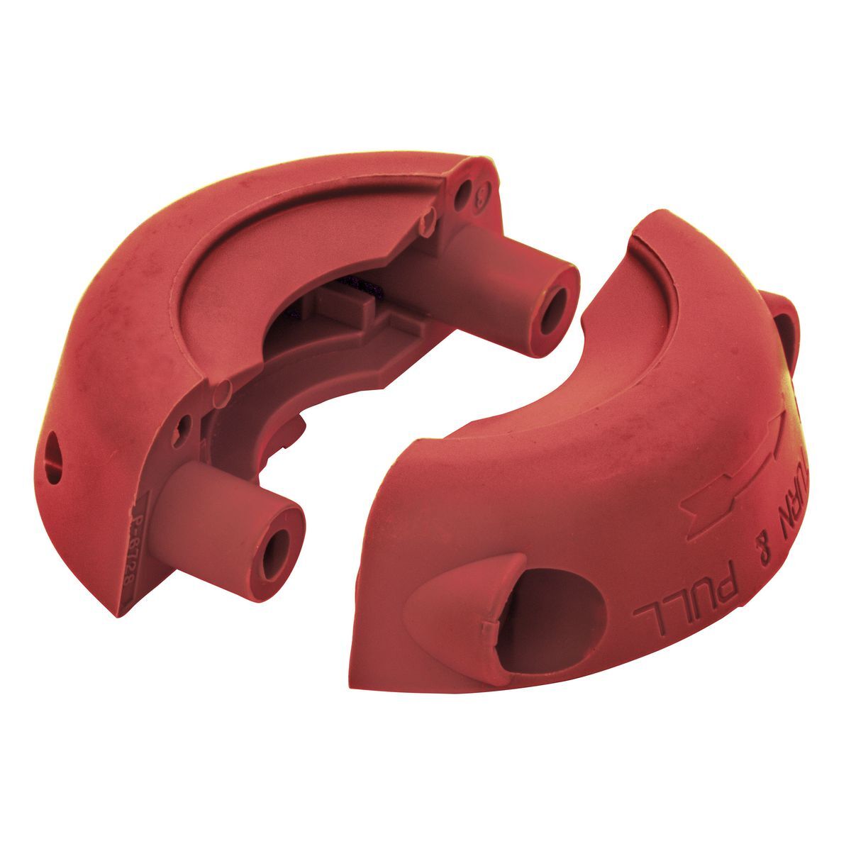 Twist-Lock Devices, Colored Cord Clamp,Size 3, Red