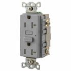 Hubbell PRO, Tamper and Weather Resistant GFCI Receptacle, 20A 125V, 2-Pole 3-Wire Grounding, 5-20R, Gray