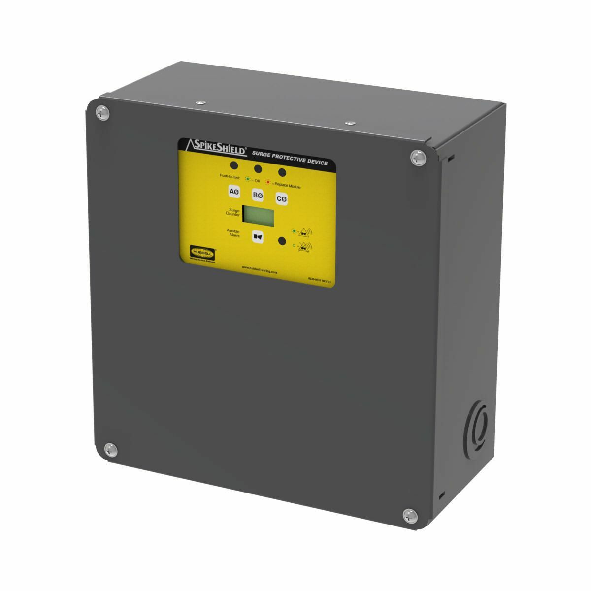 Surge Protective Devices, Panel, 120KAPeak Capacity, 120/208V AC, 4-Pole 5-Wire Grounding