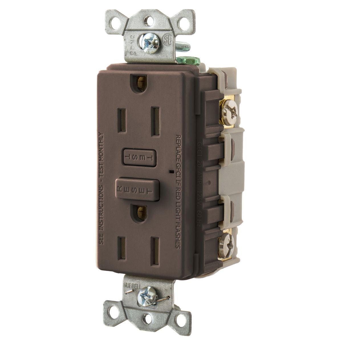 HUBBELLPRO, GFCI, 15A, Brown