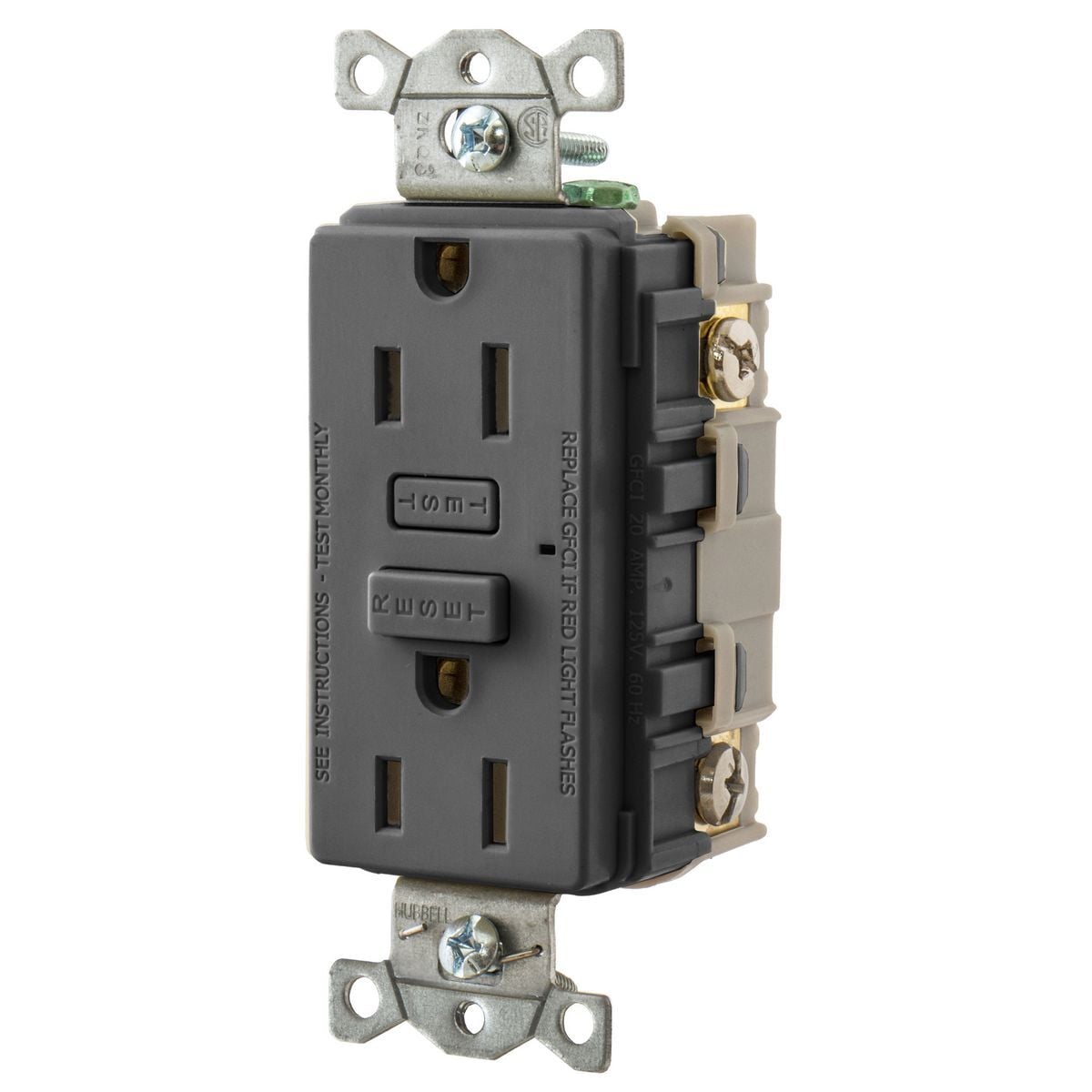 HUBBELLPRO, GFCI, 15A, Black