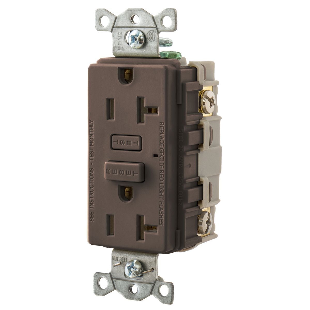 HUBBELLPRO, GFCI, 20A, Brown