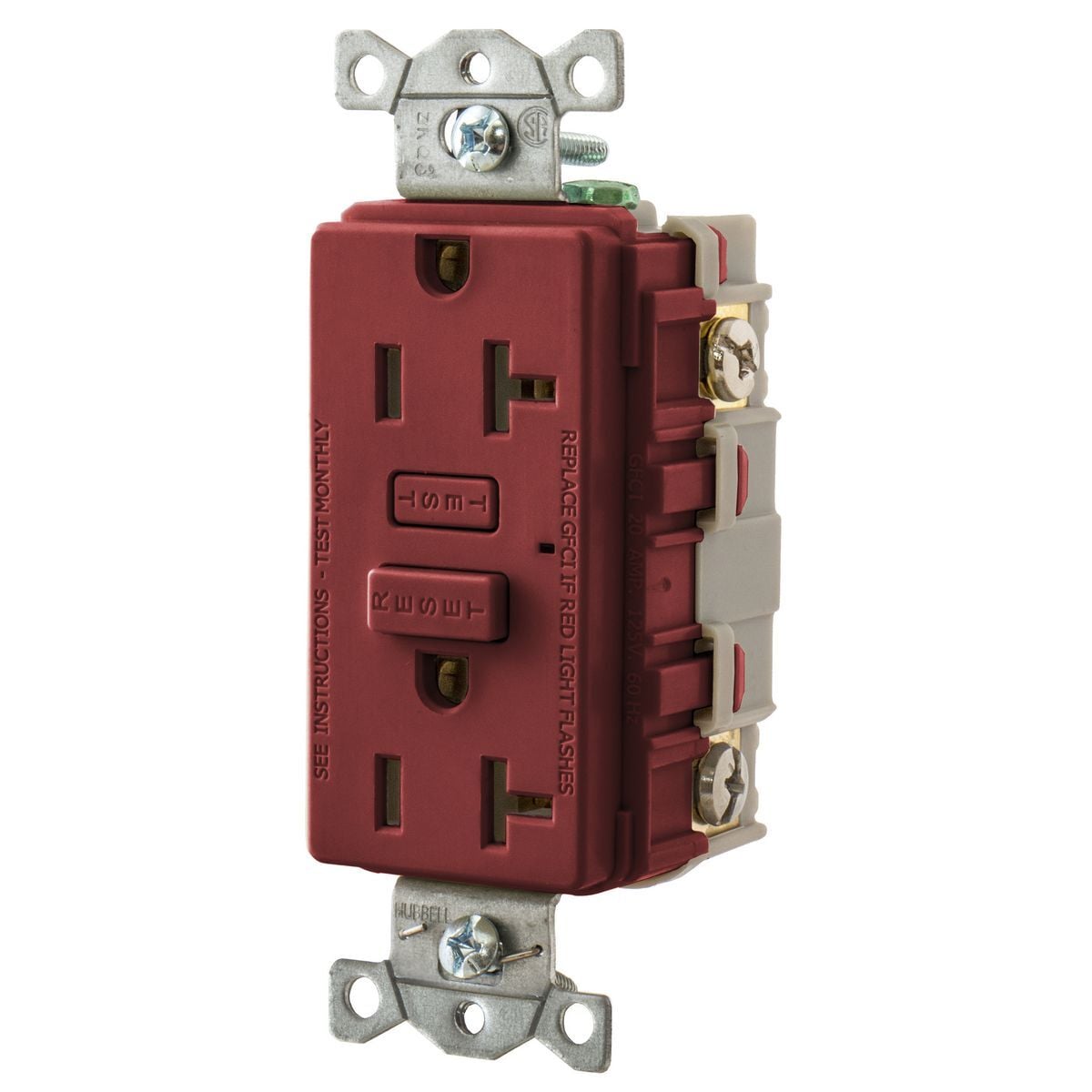 HUBBELLPRO, GFCI, 20A, Red