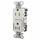 Straight Blade Devices, Receptacles, Decorator Duplex, 1/2 Load Controlled, 15A 125V, 2-Pole 3-Wire Grounding, 5-15R, Back and Side Wired, White