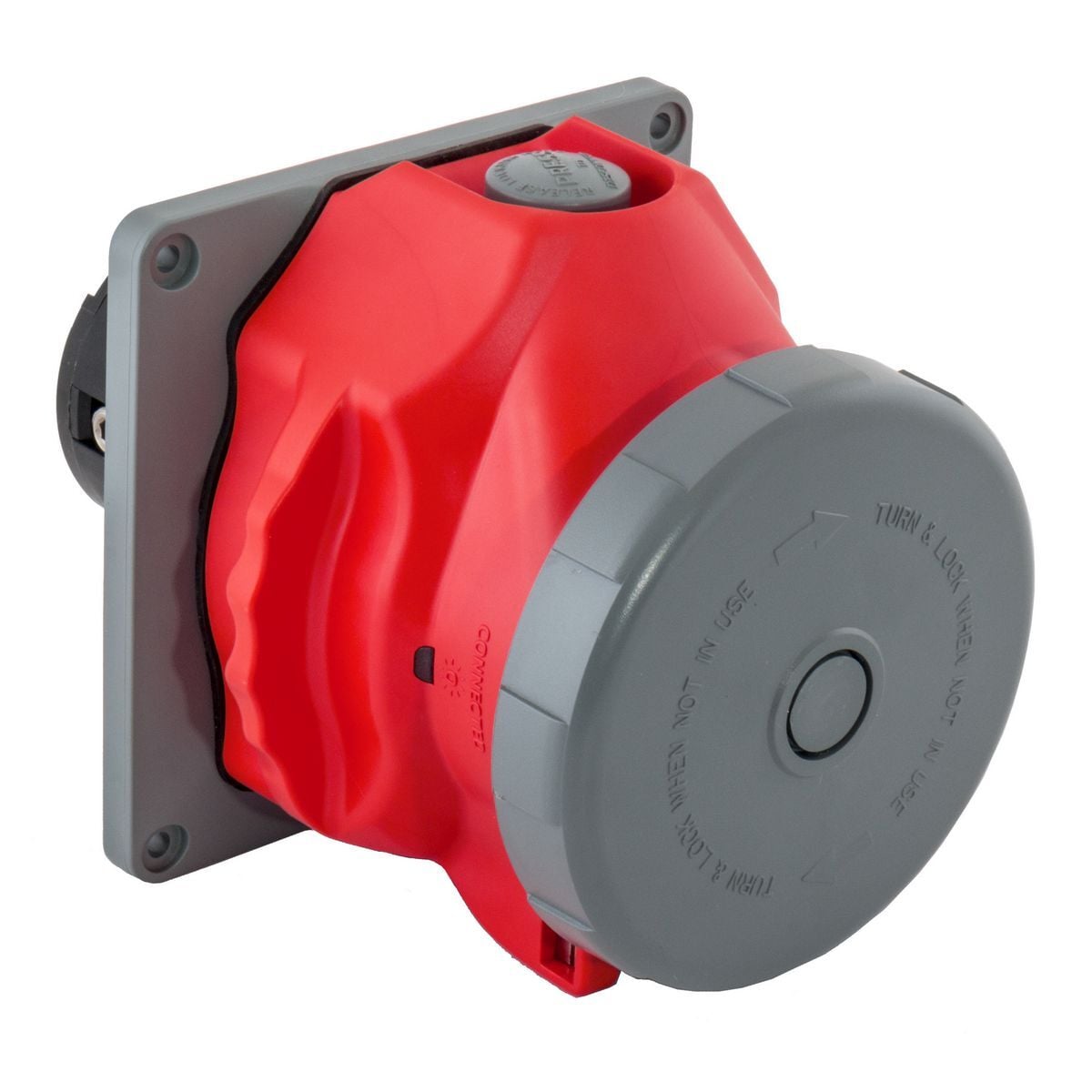 Heavy Duty Products, IEC Pin and Sleeve,Receptacle Switched, 100 A 3 Phase 480 VAC3-Pole 4-Wire Grounding, NEMA 4X/IP69k