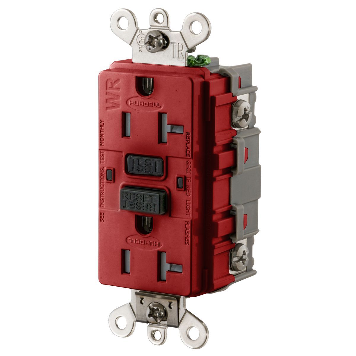 20A, 125V Industrial Grade, Tamper-Resistant, Weather-Resistant, Ground Fault Receptacle