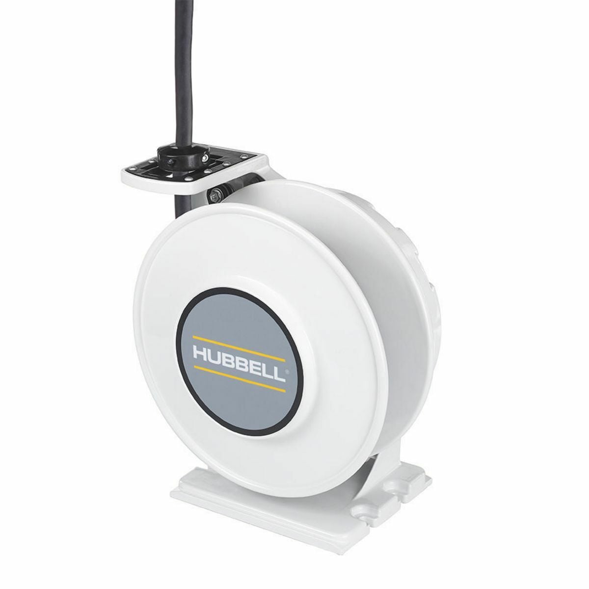 White Industrial Reel, UL Type 1, 40 Ft, #10/4 SJO, 30 A, 250 VAC