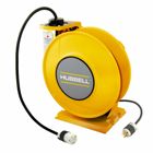 Yellow Industrial Reel with HBL5369C, UL Type 1, 35 Ft, #12/3 SJO, 20 A, 125 VAC