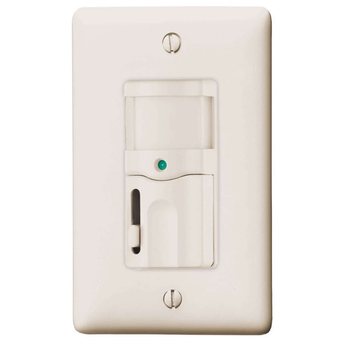 Trade Select, Switches and Lighting Controls, Occupancy Sensor, Dimming, 500 Watts, 120V AC, 150 Degree Field of View, Single Pole, Light Almond