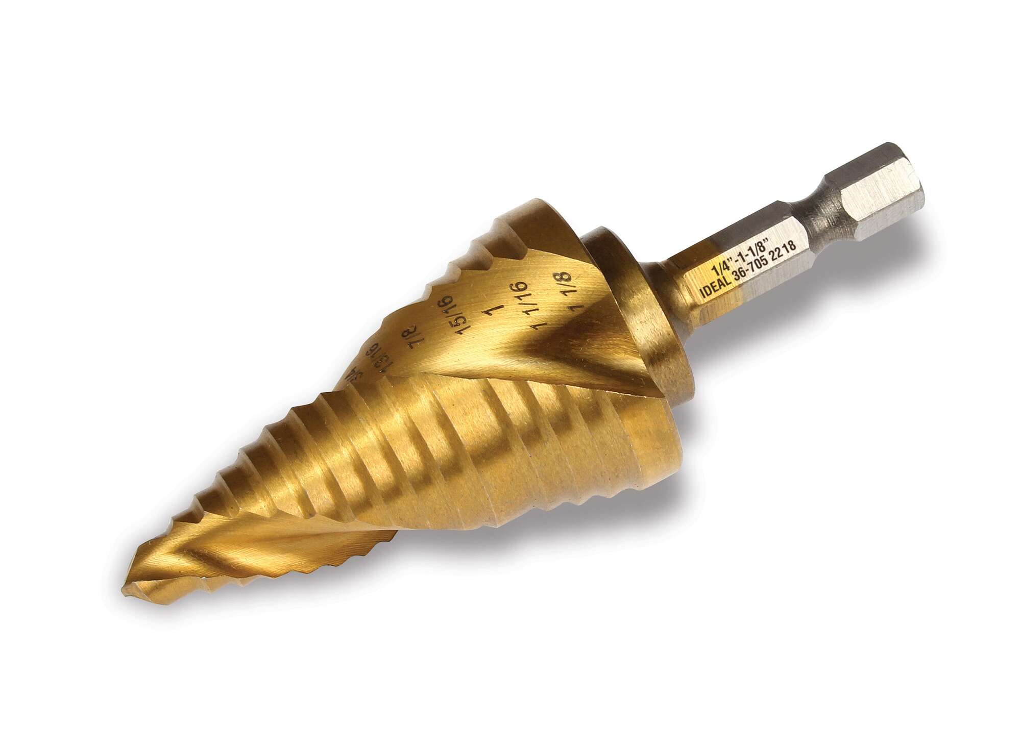 Spiral Step Bit 1/4" - 1-1/8"