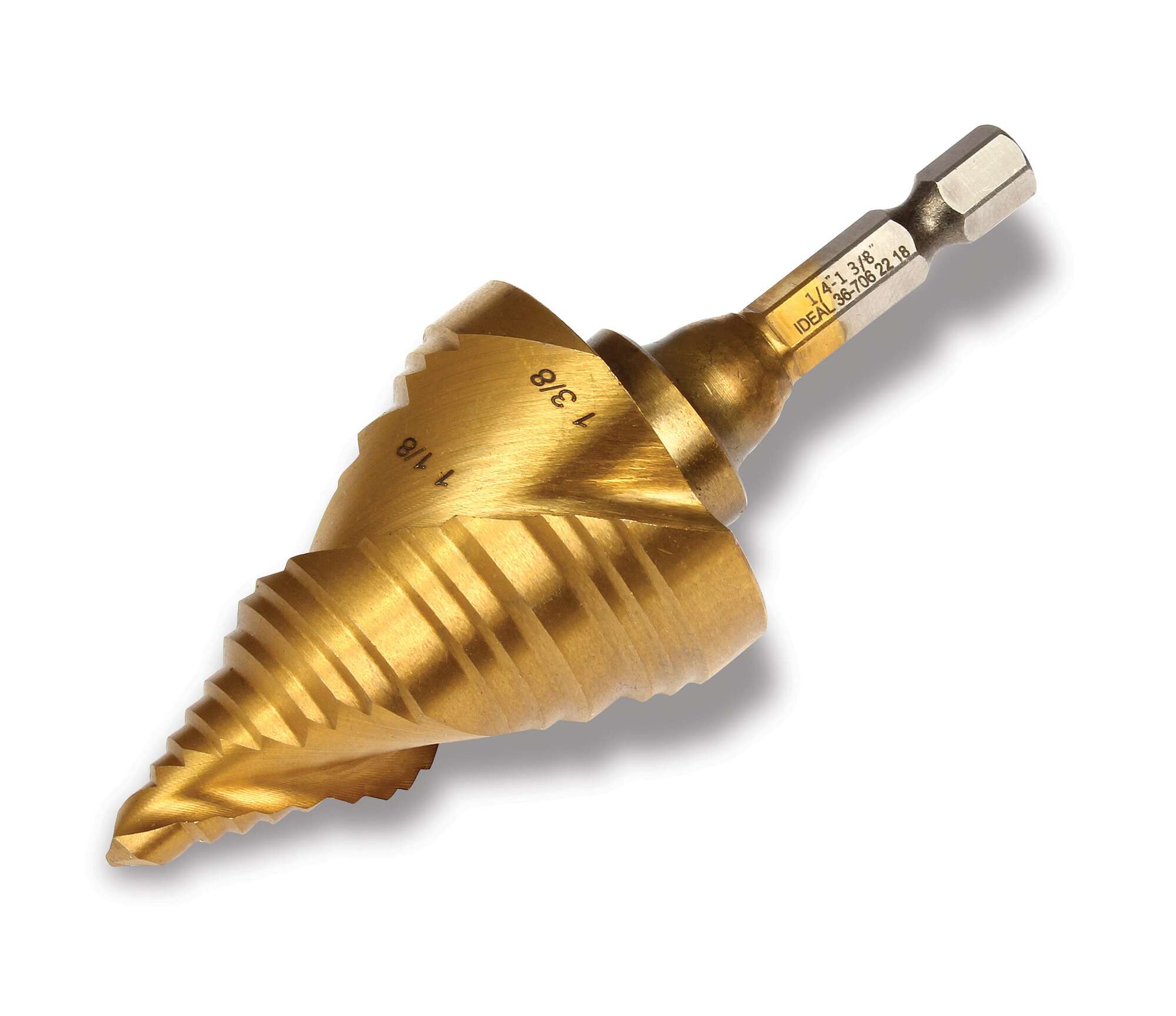 36-706 Spiral Step Bit, 1/4 to 1-3/8 inch