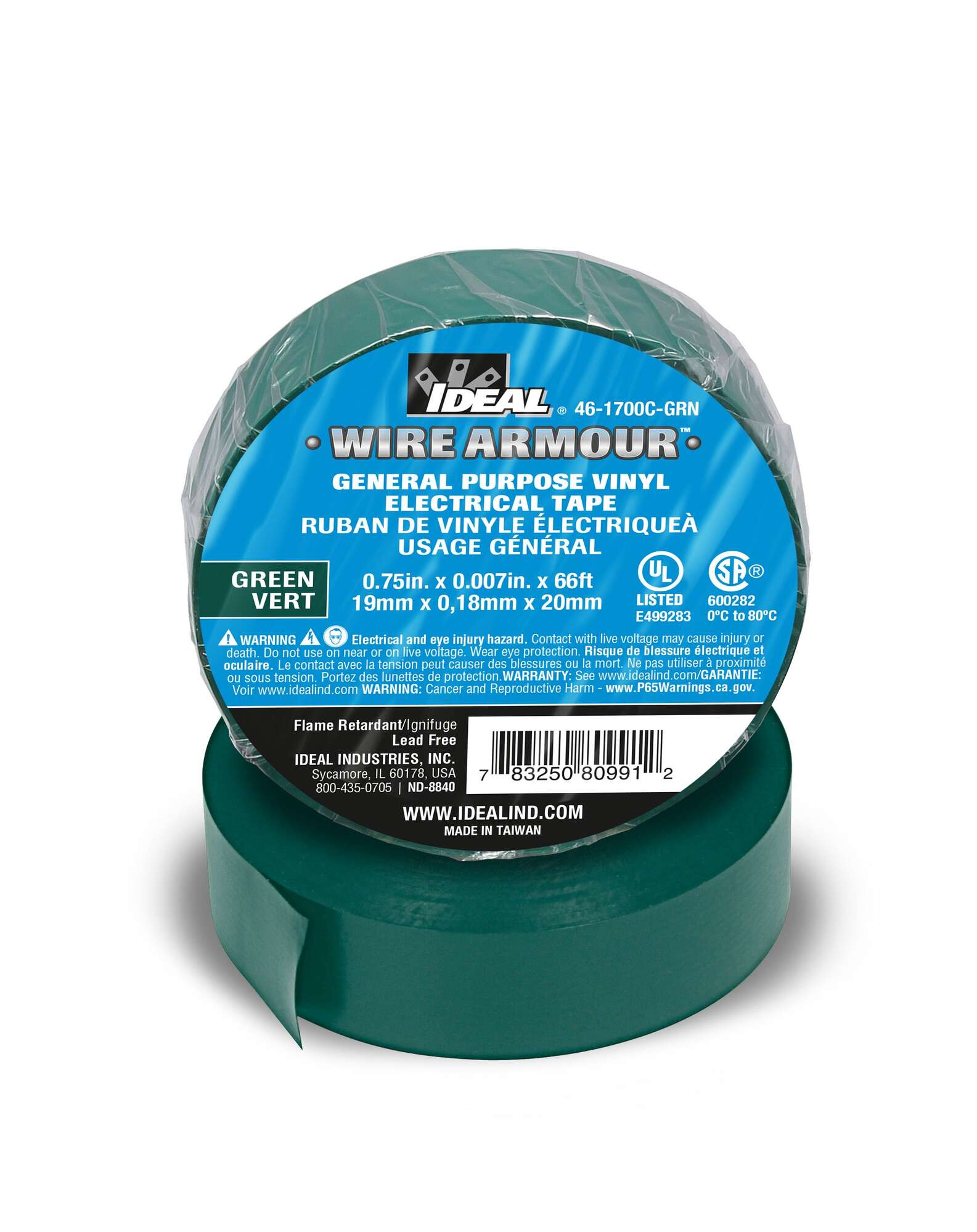 3/4"X66'X 7MIL, GP Tape, Green