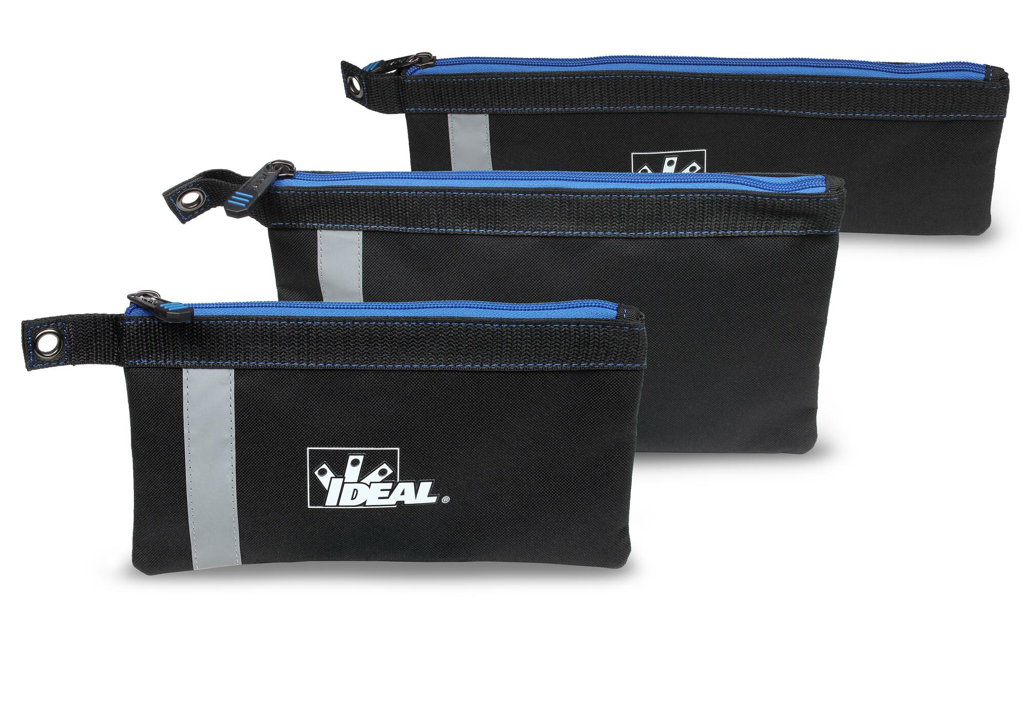 FLAT ZIPPER POUCH 3 PACK