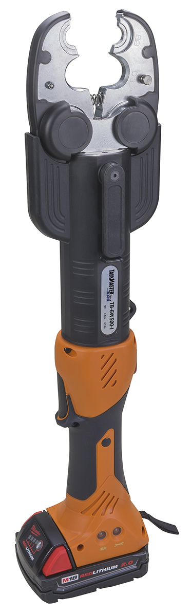 Taskmaster 6 Ton Battery Hydraulic In-Line Dieless Crimping Tool With BG-Nose Jaw
